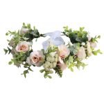 COURONNE FLEURS ROSES 1