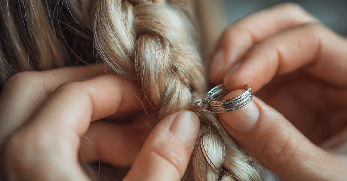 Comment installer laccessoire à cheveux avec anneaux