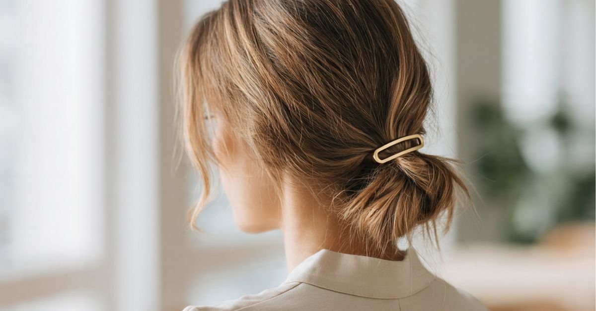 Comment maintenir cheveux en arrière avec accessoire