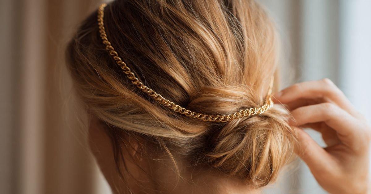 Comment mettre accessoires cheveux chaines