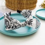 Serre tete bandana blanc noeud 1