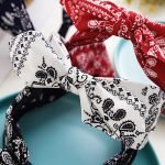 bandana blanc noeud