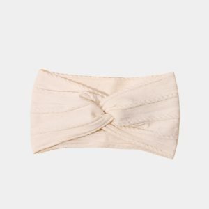 bandeau bebe large blanc lin meolina