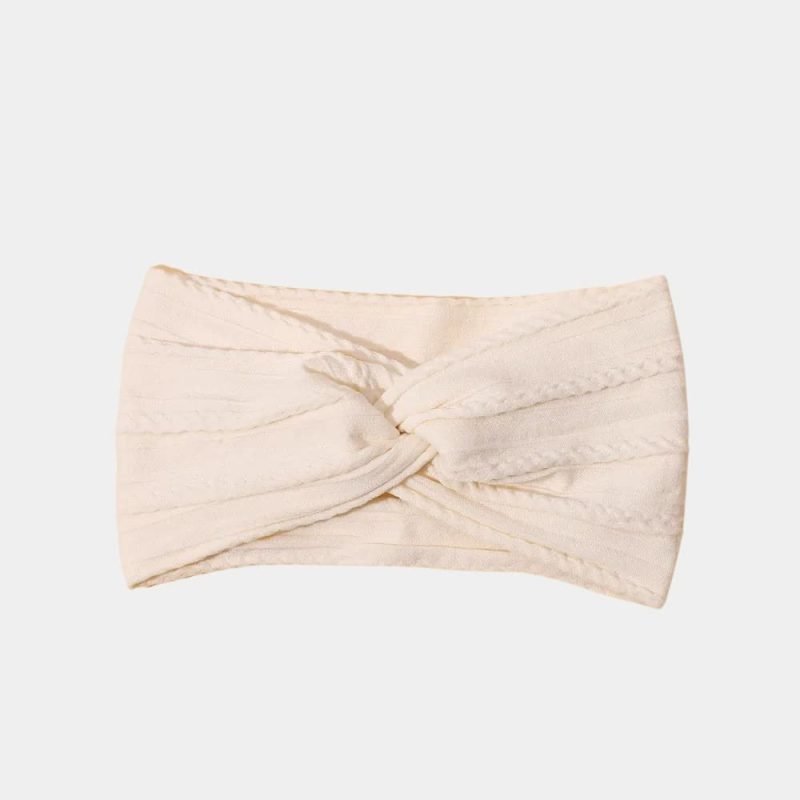 bandeau bebe large blanc lin meolina