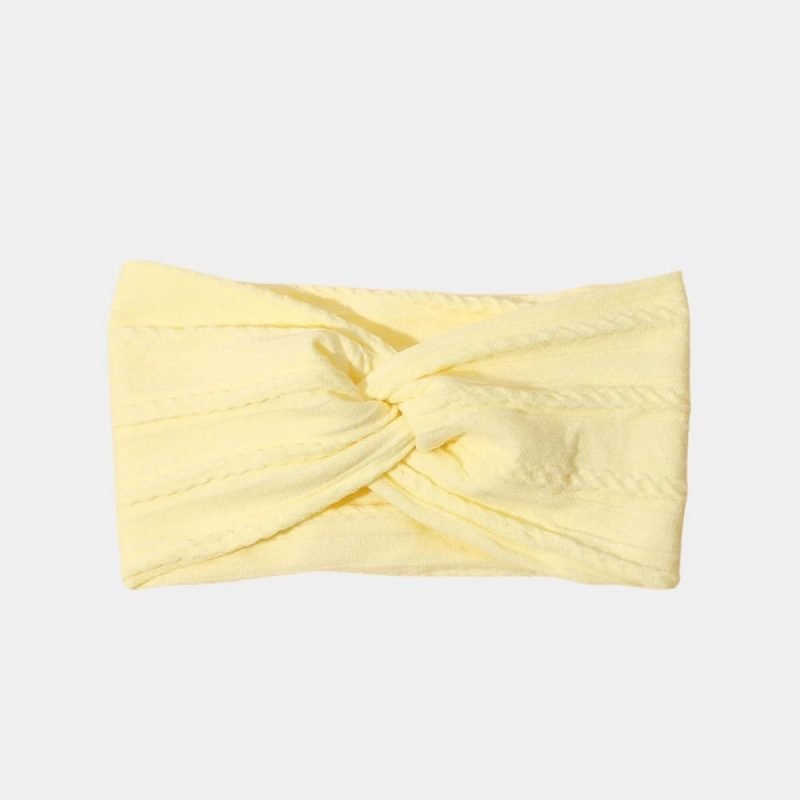 bandeau bebe large jaune clair meolina