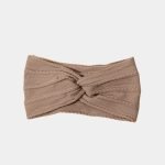 bandeau bebe large marron castor meolina