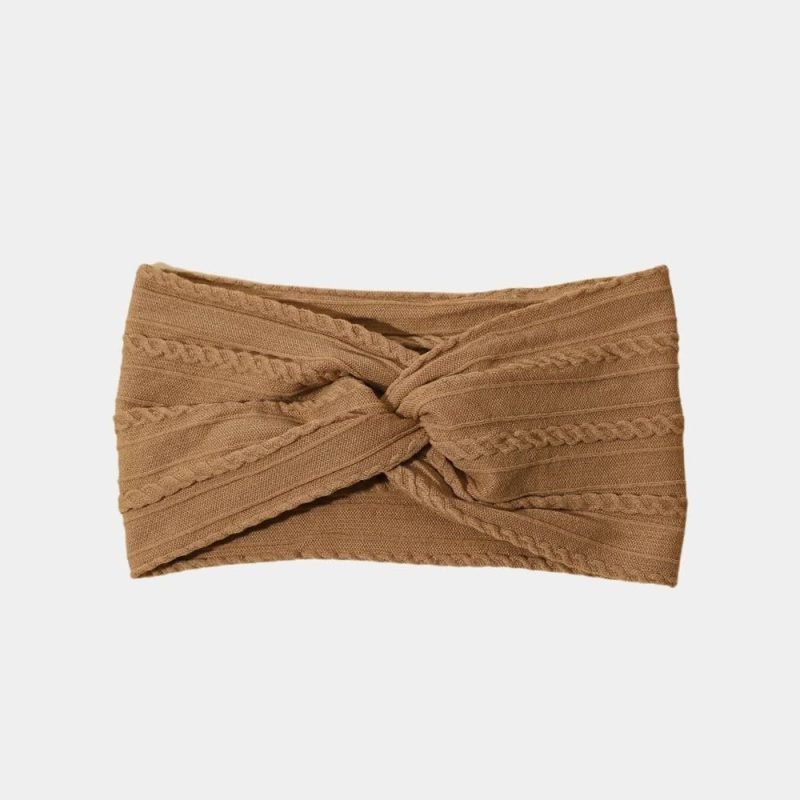 bandeau bebe large marron meolina