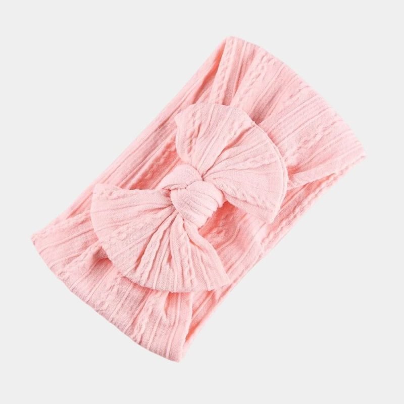 bandeau bebe rose clair gros noeud meolina bandeau bebe rose clair gros noeud meolina
