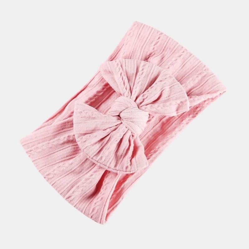 bandeau bebe rose the gros noeud meolina