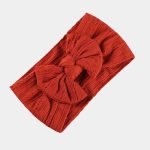 bandeau bebe rouge cornell gros noeud meolina