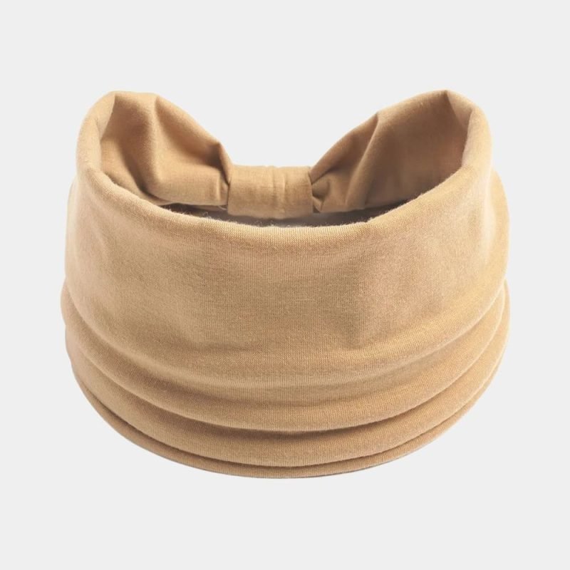 bandeau beige vanille large uni meolina