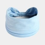 bandeau bleu pale large uni meolina