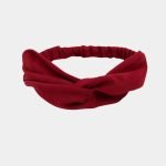 bandeau bordeaux uni noeud meolina