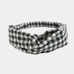 bandeau carreaux noir blanc meolina