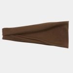 bandeau elastique marron uni meolina