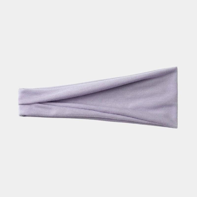 bandeau elastique violet clair uni meolina