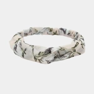 bandeau fleuri beige meolina