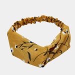 bandeau fleuri jaune fonce meolina