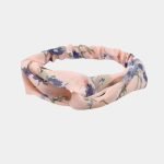 bandeau fleuri rose pale meolina