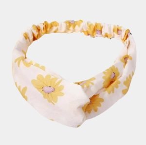 bandeau floral blanc meolina