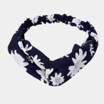 bandeau floral bleu meolina