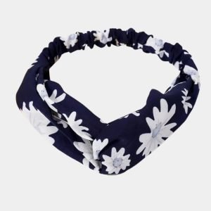 bandeau floral bleu meolina