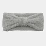 bandeau fourrure gris noeud meolina