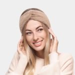 bandeau fourrure marron uni meolina 2