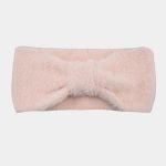 bandeau fourrure rose noeud meolina