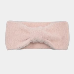 bandeau fourrure rose noeud meolina