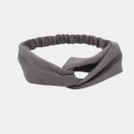 bandeau gris uni noeud meolina