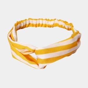 bandeau jaune blanc meolina
