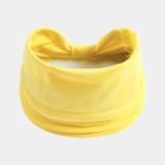 bandeau jaune clair large uni meolina