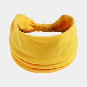 bandeau jaune large uni meolina