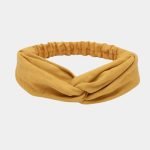 bandeau jaune uni noeud meolina