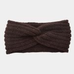 bandeau laine cafe uni meolina