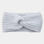 bandeau laine gris clair uni meolina