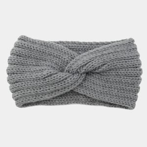 bandeau laine gris uni meolina