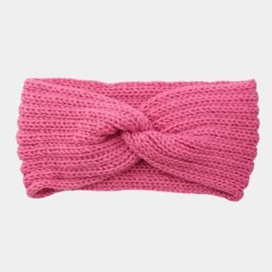 bandeau laine rose blush uni meolina