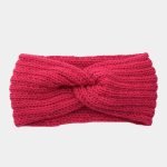 bandeau laine rose fuchsia uni meolina
