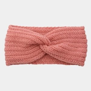 bandeau laine rose uni meolina