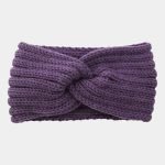 bandeau laine violet clair uni meolina