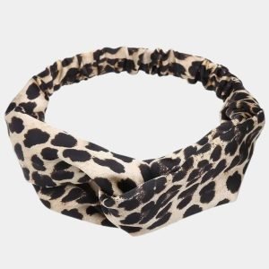 bandeau leopard beige amande meolina