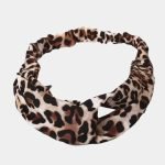 bandeau leopard rose meolina