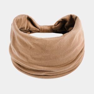 bandeau marron clair large uni meolina