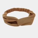 bandeau marron raye noeud meolina