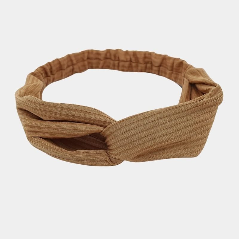 bandeau marron raye noeud meolina bandeau marron raye noeud meolina