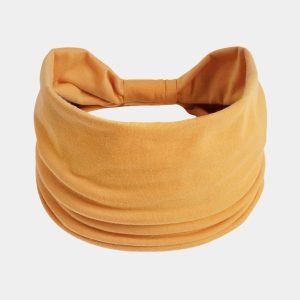 bandeau orange abricot large uni meolina