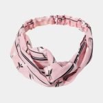 bandeau rose imprime fleurs meolina