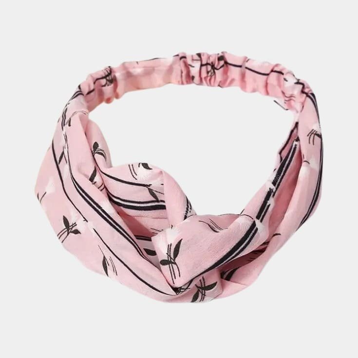 bandeau rose imprime fleurs meolina bandeau rose imprime fleurs meolina